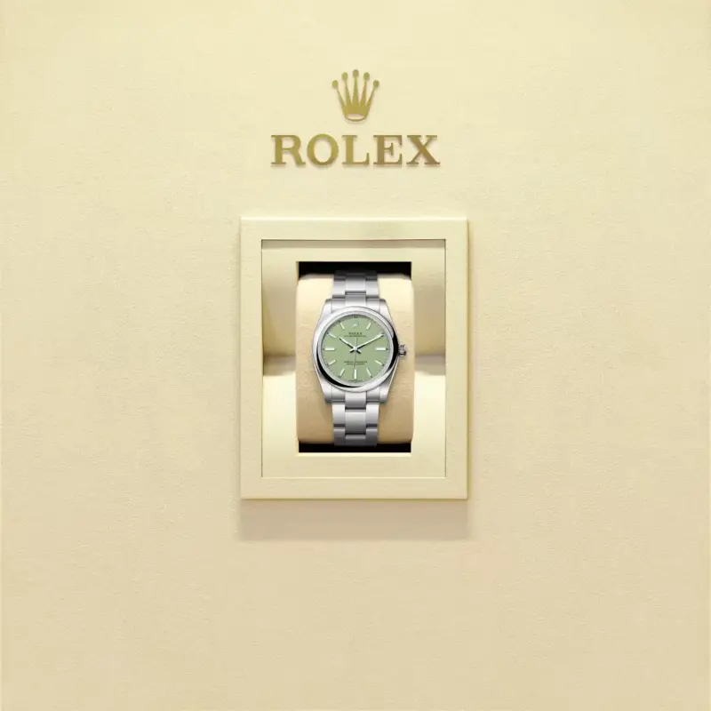 Oyster Perpetual 34 Oyster, 34 mm, Oystersteel Ref. 124200-0006 - Image 2