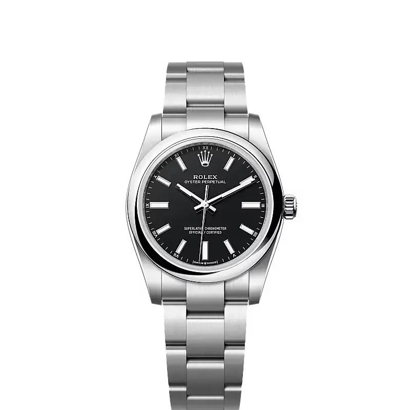 Oyster Perpetual 34 Oyster, 34 mm, Oystersteel Ref. 124200-0010