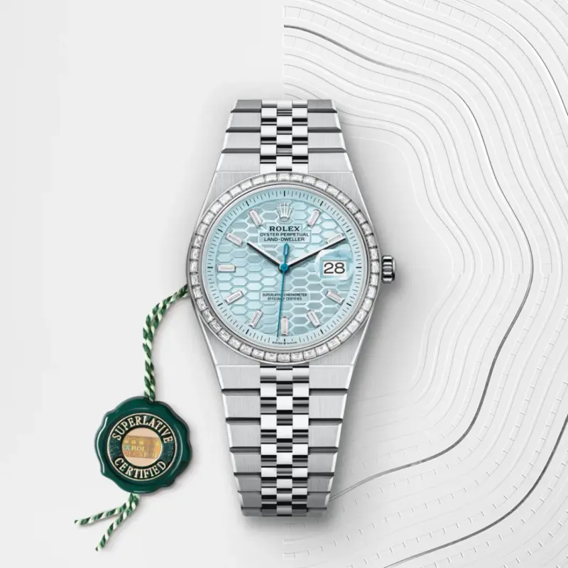 Rolex Land-Dweller 36mm Platinum and Diamonds M127286TBR-0001 - Image 3