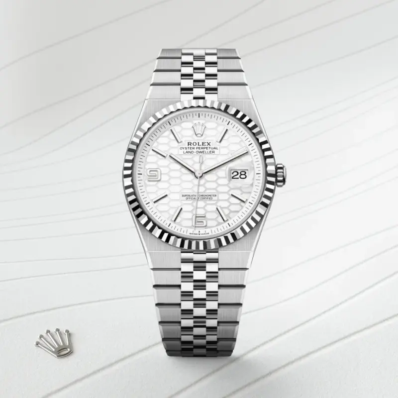 Rolex Land-Dweller 40mm Oystersteel and white gold, M127334-0001