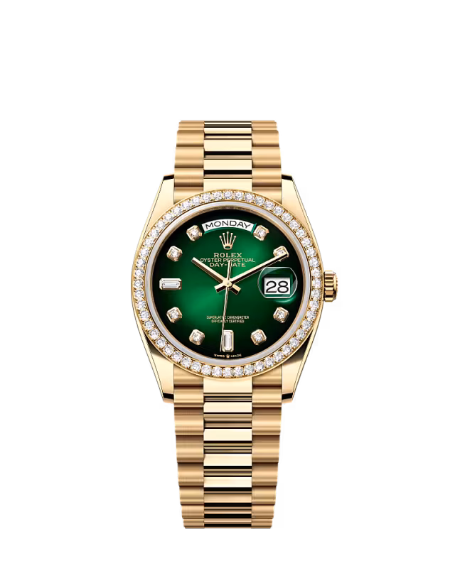 Rolex Day-Date 36 Green Aventurine – Ref. 128348RBR-0035