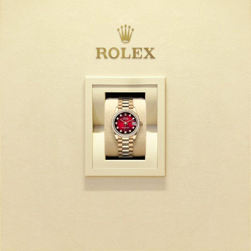 Rolex Datejust 31 Oyster, 31 mm, Yellow Gold and Diamonds Ref.278288RBR - Image 2